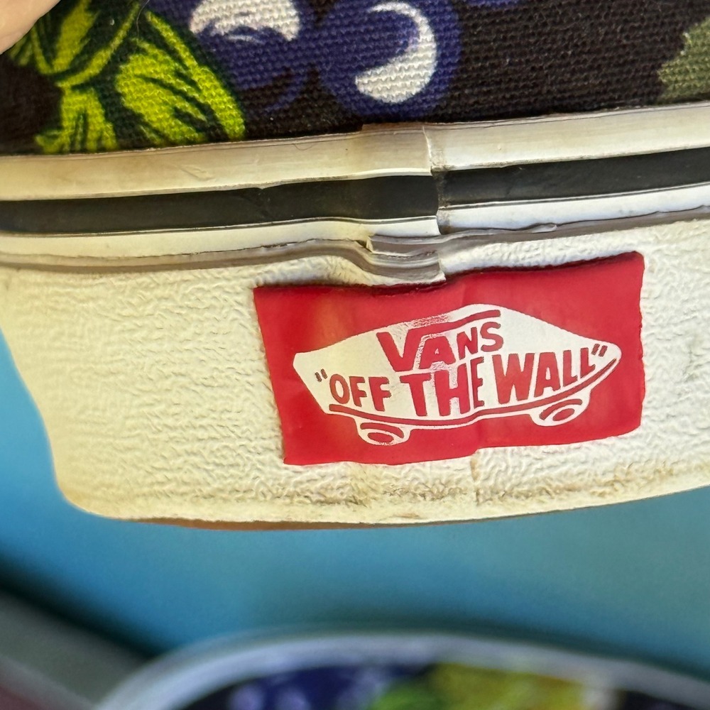 Vans Classic Fruit Skull Graphic Sneakers Black Mens 8.5 Womens 10 EUC Unisex - Picture 8 of 8